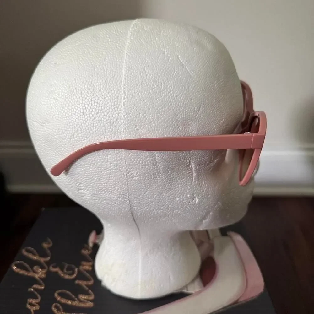 Pink sunglasses with brown lenses